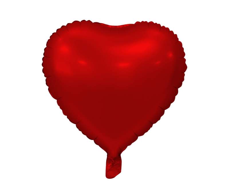 Фольгированный шар 18 - Heart, матовый