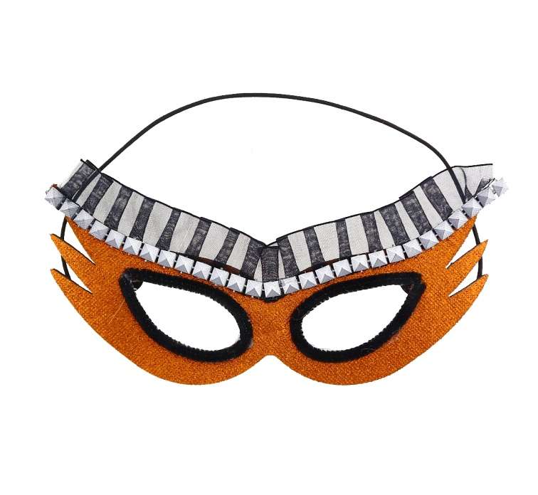 Карнавальная маска пришельца - Оранжевая