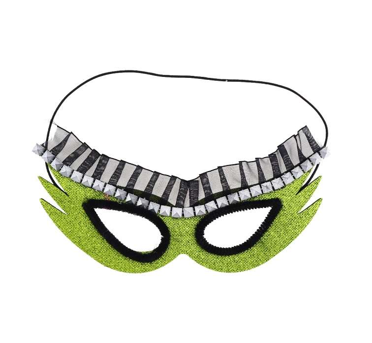 Карнавальная маска пришельца - Зеленая