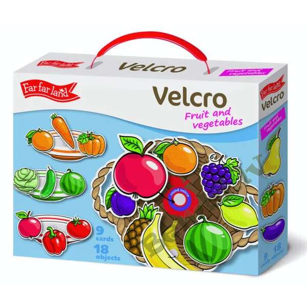 Развивающая игра FarFarLand VELCRO - Игра с липучками Фрукты и овощи