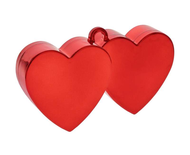Противовес для шаров Double hearts red, 130 g, 1 шт.
