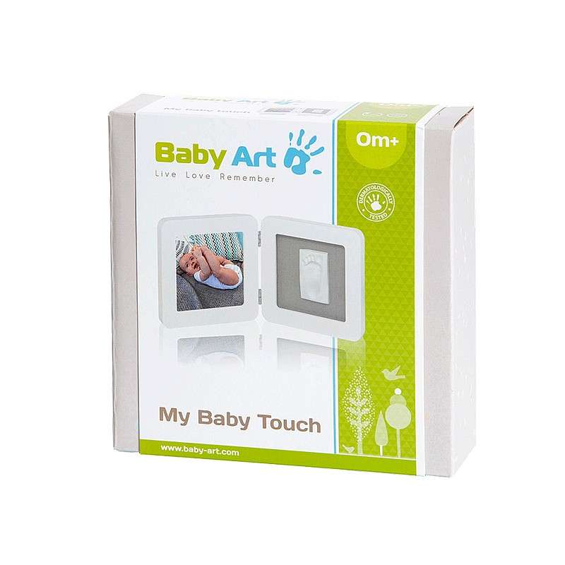 Baby Art Double 1P Essentials набор для изготовления детских следов/ручек , белый