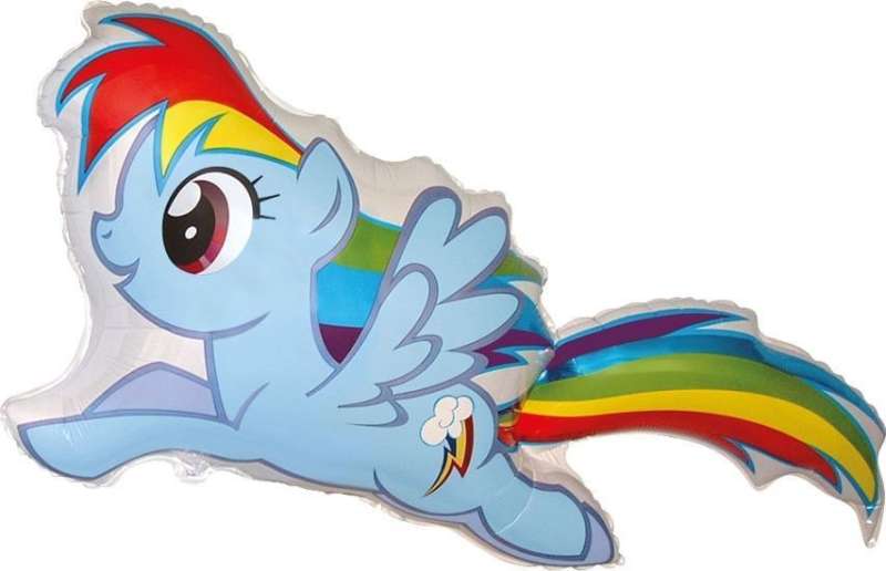 Фольгированный шар  24 Rainbow Dash Pony