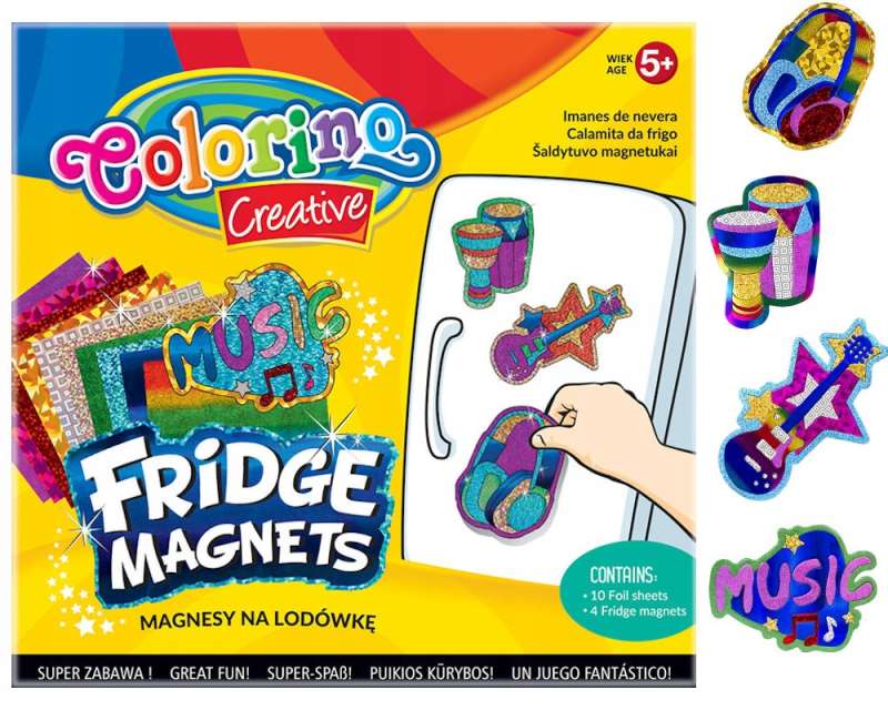 Набор для творчества - Магниты на холодильник с фольгой, микс