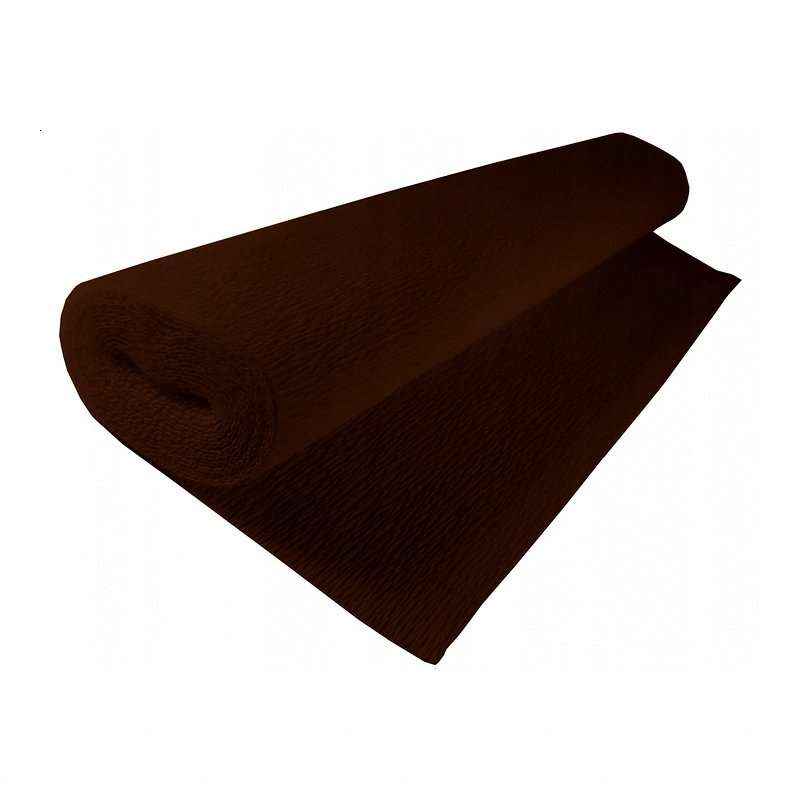 Бумага гофрированная 50смх2.5м тёмно-коричневая
