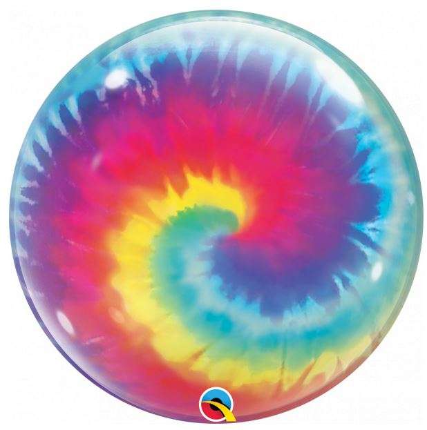 Фольгированный шар 22 QL Bubble Tie Dye Swirls