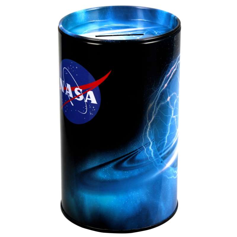 Копилка NASA круглая, металлическая