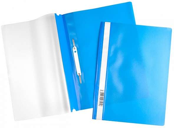Папка-скоросшиватель А4 0.120.16мм, синяя