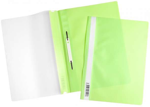 Папка-скоросшиватель А4 0.120.16мм, светло-зеленая