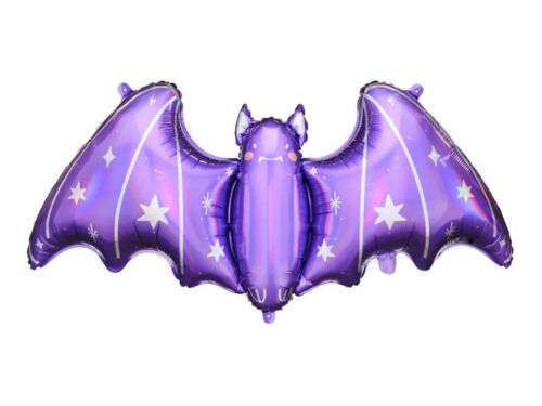 Фольгированный шар Halloween Летучая мышь, 119.5x51см, фиолетовый