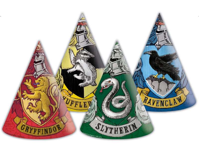 Бумажные колпачки 6 шт. Harry Potter Hogwarts Houses