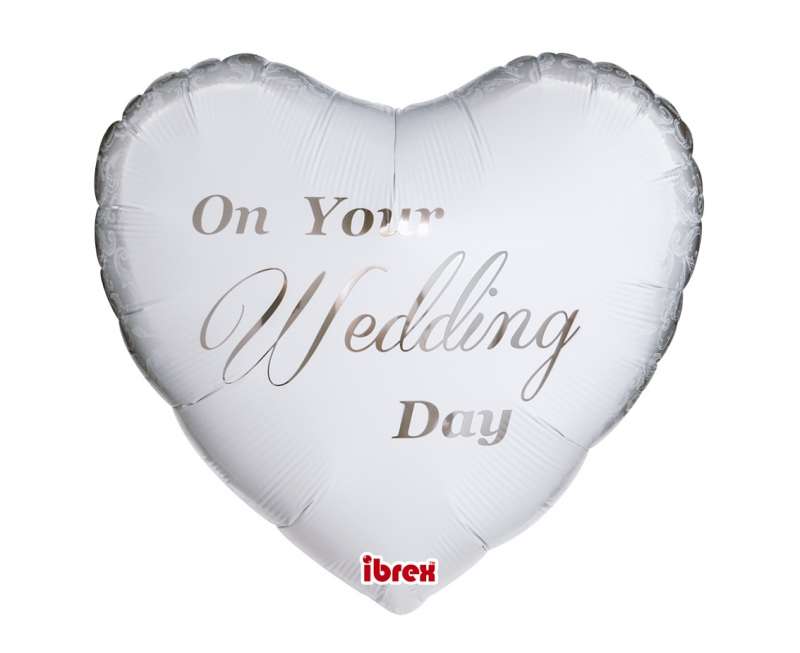 Фольгированный шар  Ibrex 14 -  White on Yuor Wedding Day 