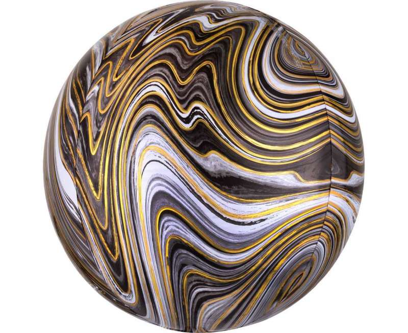 Фольгированный шар 15 Цветной шар, черный