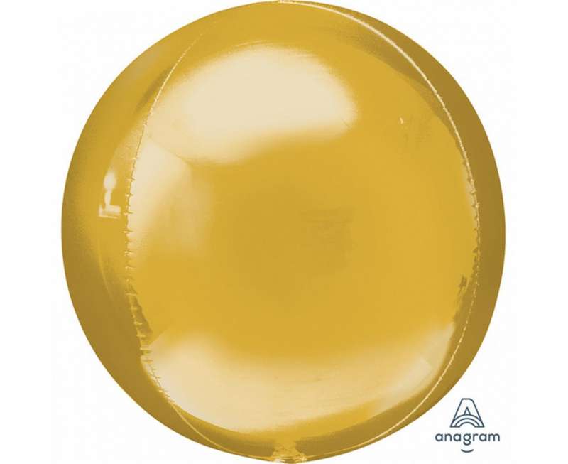 Фольгированный шар 15/43см ORBZ - Ball gold