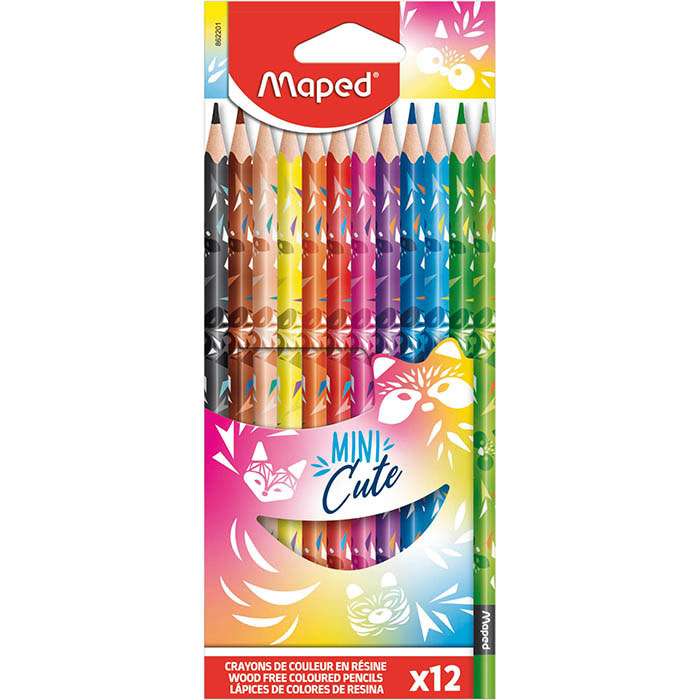 Цветные карандаши MAPED Mini Cute 12 цветов