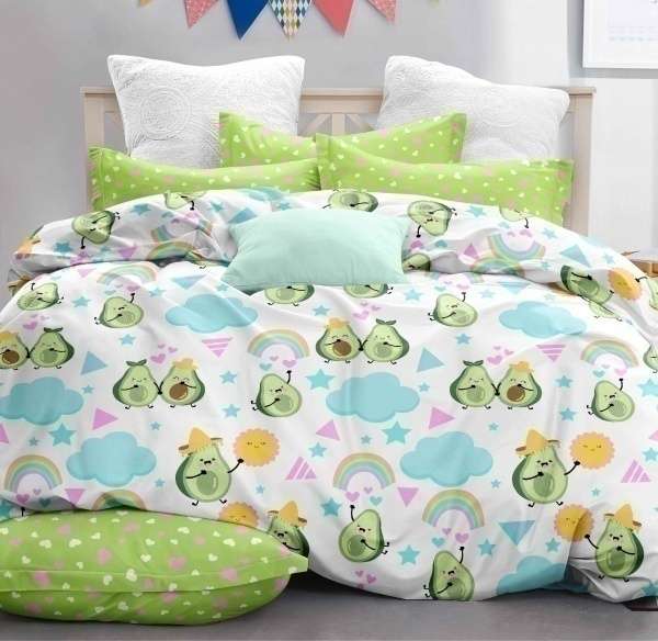 Комплект постельного белья - Радужные авокадо 50x70