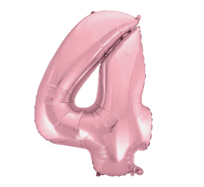 Фольгированный шар 45/92см №4, светло-розовый