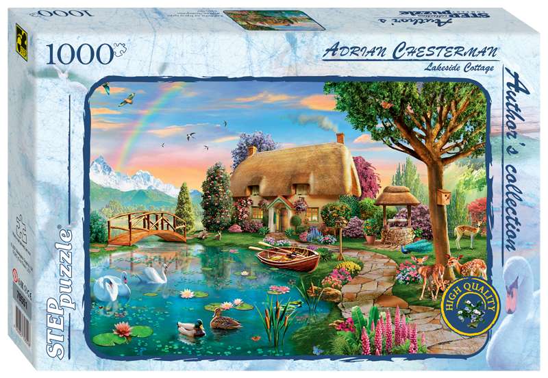 Мозаика puzzle 1000 Коттедж на берегу озера 