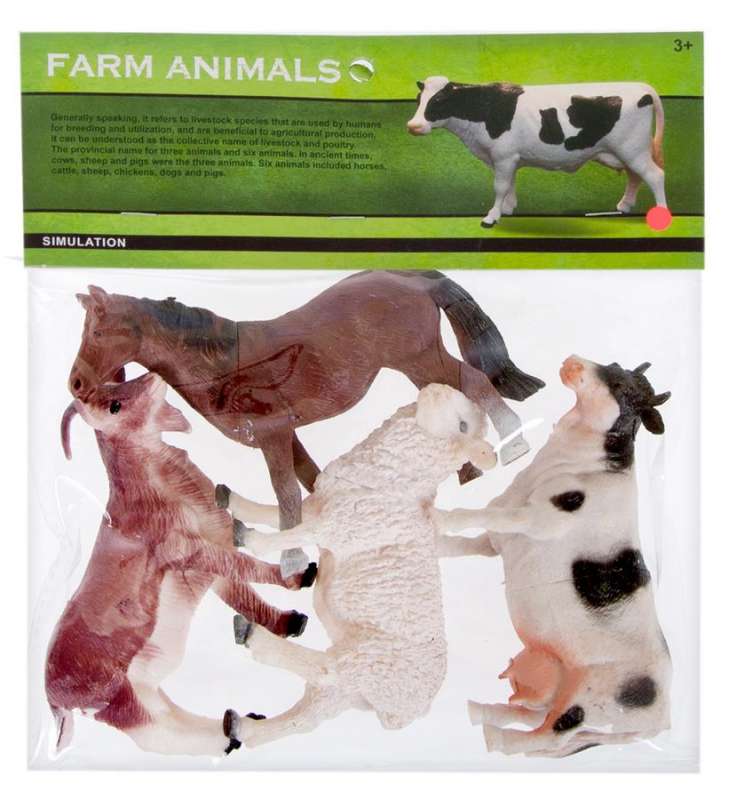 Набор фигурок животных - Ферма, 4 фигурки