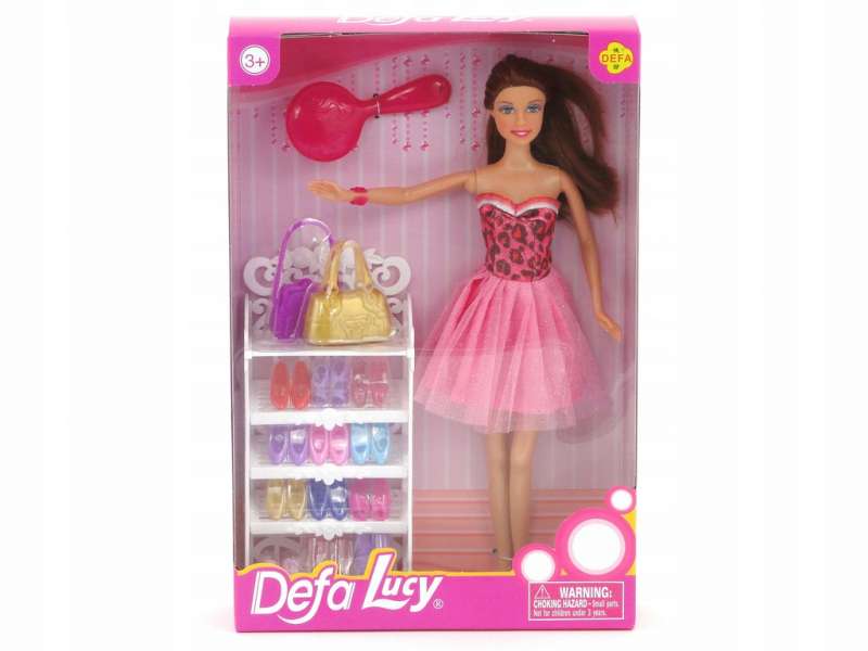 Кукла с аксессуарами Defa Lucy Обувная полка