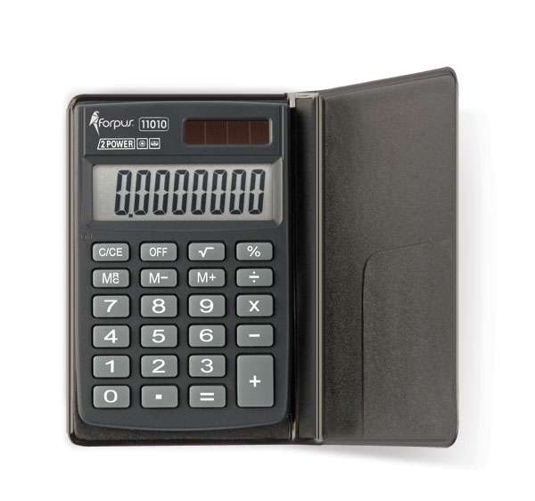 Калькулятор 96x63x12мм FOPI с крышкой