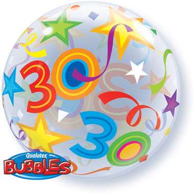 Фольгированный шар 22 Bubble 30 лет