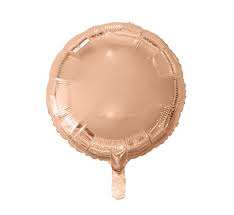 Фольгированный шар 18 Розовый-золотый, круглый