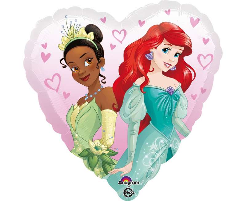 Фольгированный шар 17 "Princesses, heart"