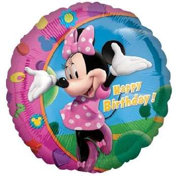 Фольгированный шар 18 ''Minnie Happy Birthday''