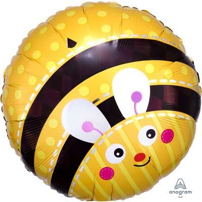 Фольгированный шар 17 "Standart Cute Blumblebee" 43см.