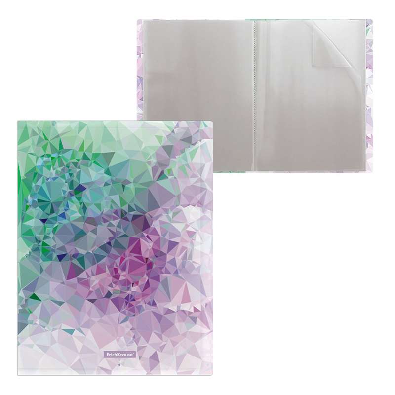 Папка файловая пластиковая ErichKrause Violet Dynamique, c 30 карманами, A4 