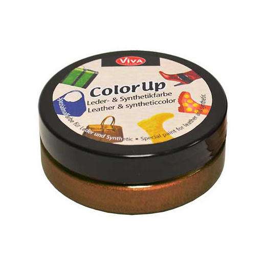 Краска для кожи и синтетики Color up, 50 мл, коричневый
