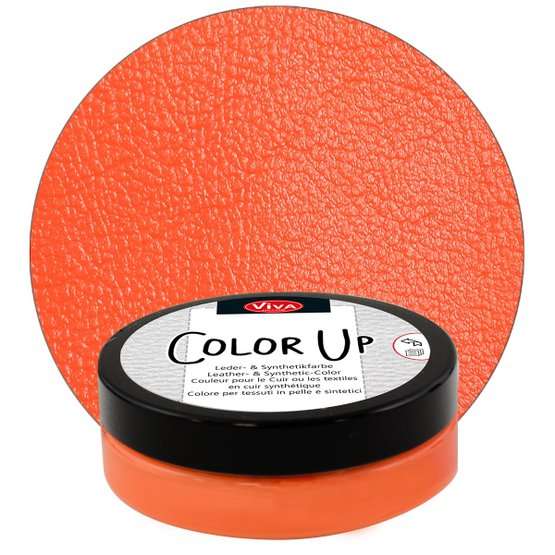 Краска для кожи и синтетики Color up, 50 мл, коралловый