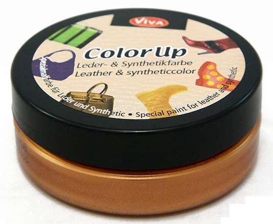 Краска для кожи и синтетики Color up, 50 мл, бронза