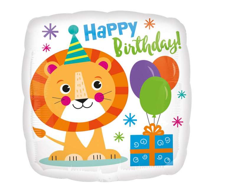 Фольгированный шар 18 "Birthday Lion"