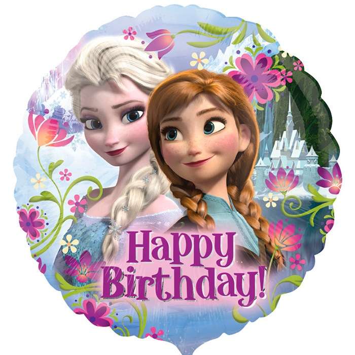 Фольгированный шар 18" Frozen "Happy Birthday"