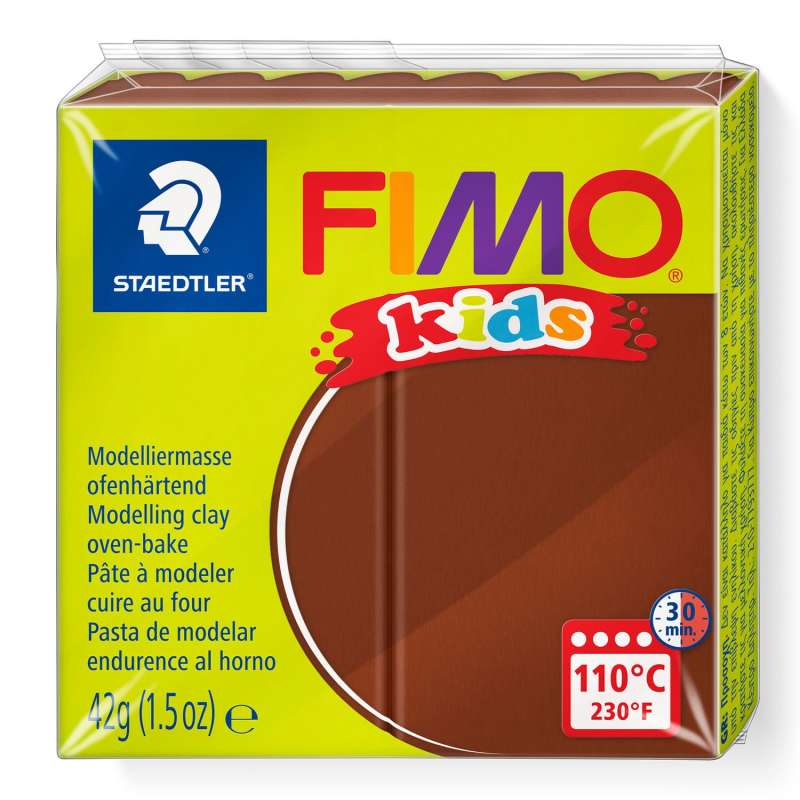 Полимерная глина FIMO KIDS, коричневая