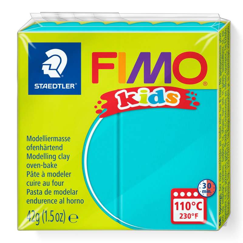 Полимерная глина FIMO KIDS, бирюзовая