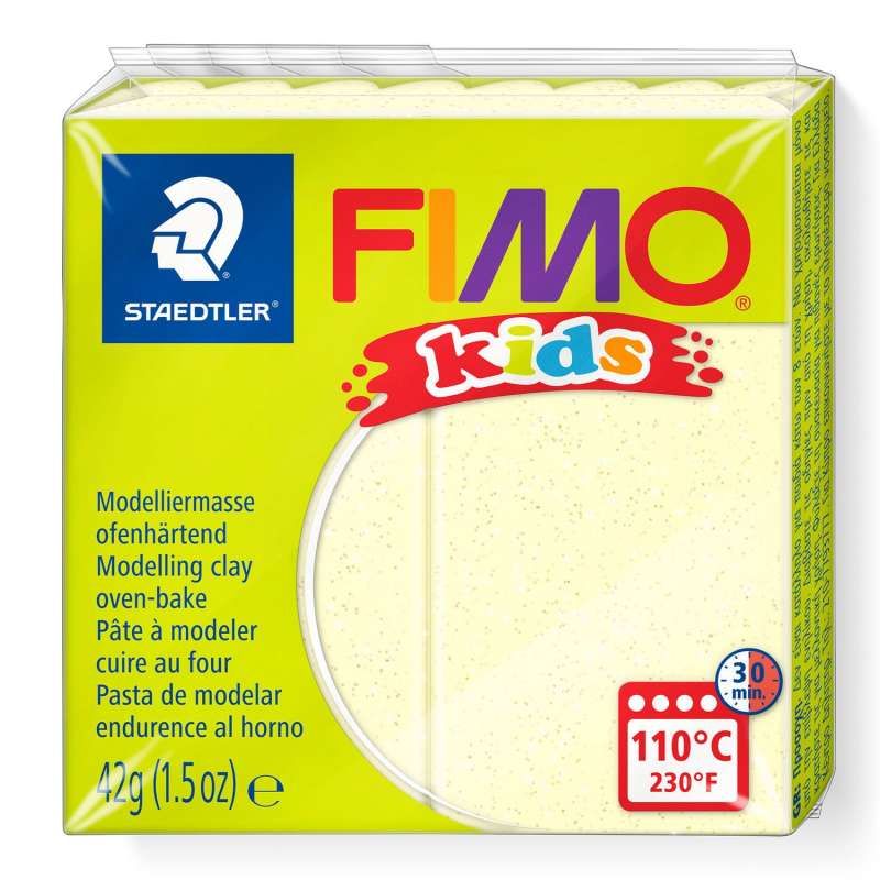 Полимерная глина FIMO KIDS, перламутровый желтый