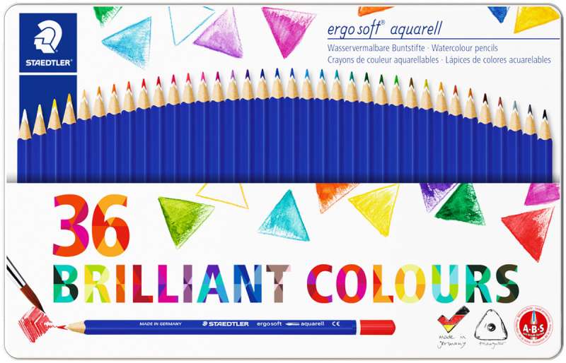 Набор карандашей акварельных STAEDTLER Brilliant, 36 цветов