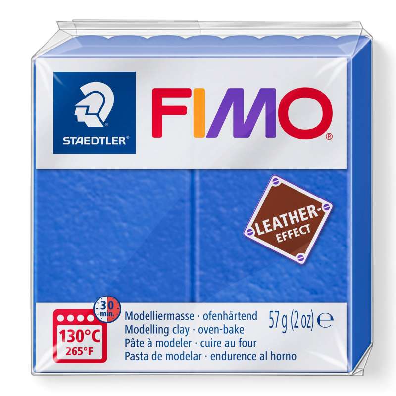 Полимерная глина Fimo LEATHER effect, 57 г., индиго