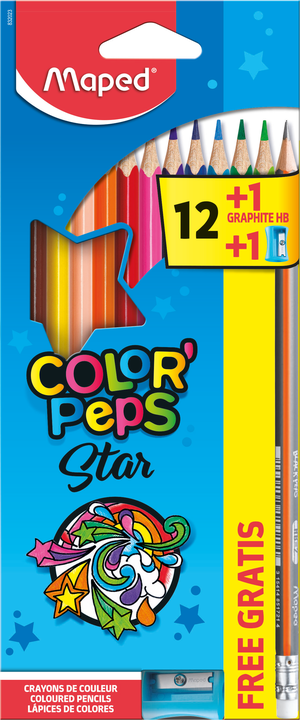 Цветные карандаши MAPED ColorPeps 12 штук + 1 Vivo +1 ТМ