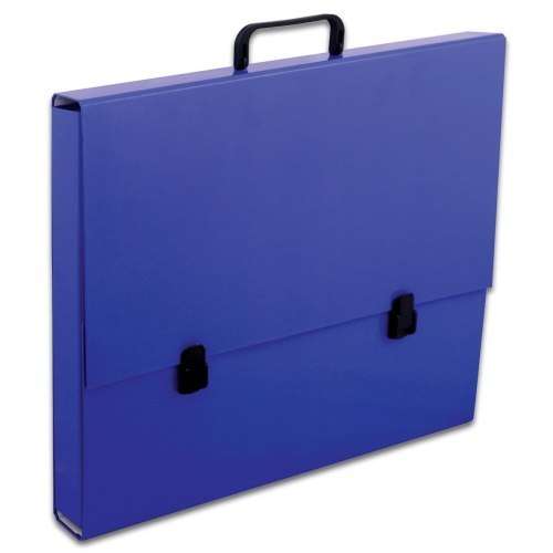 Папка-портфель А3, темно-синяя