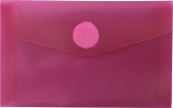 Папка-конверт с липучкой HFP 906 65 x 100мм красная