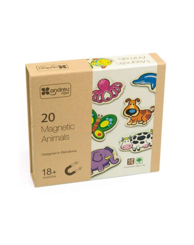 Набор игрушек ANDREU - Магнитные животные 20 элементов