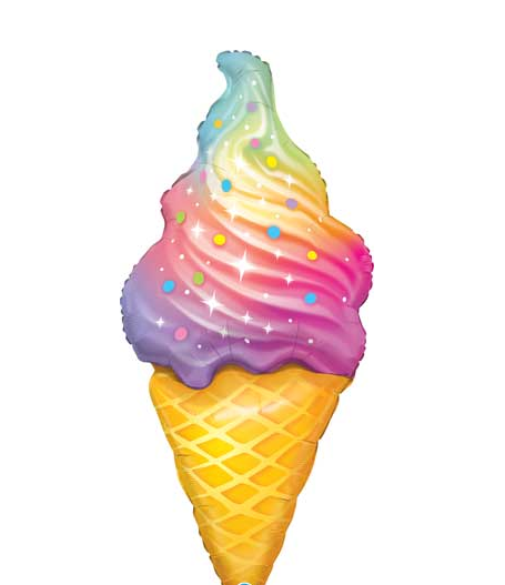 Фольгированный шар  "Мороженое" 114см