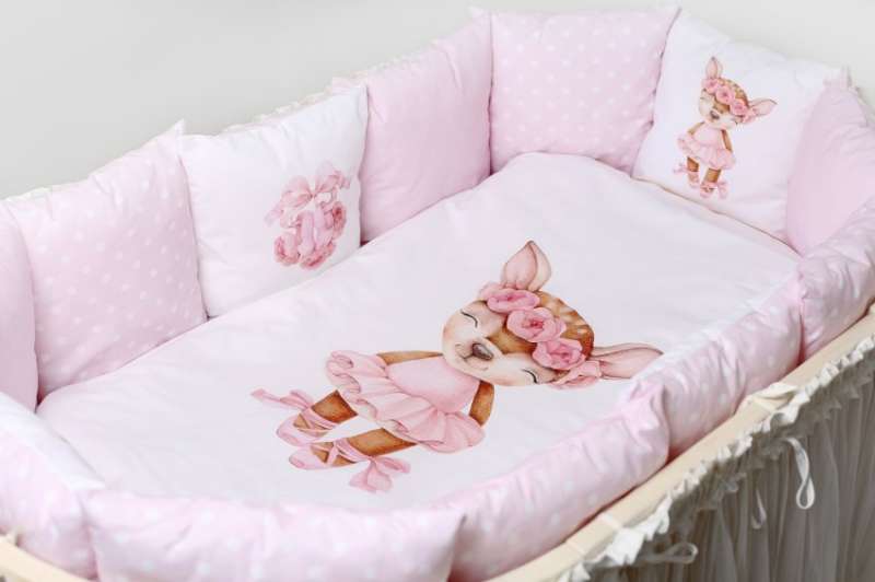 Комплект постельного белья, 6 предметов Балерина розовый