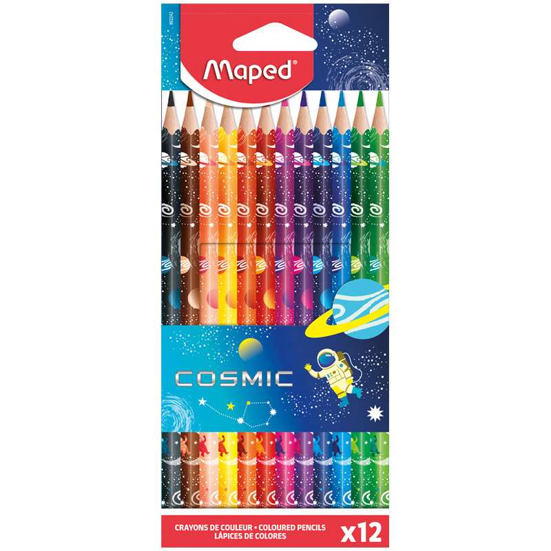 Цветные карандаши MAPED "Cosmic" 12 цветов