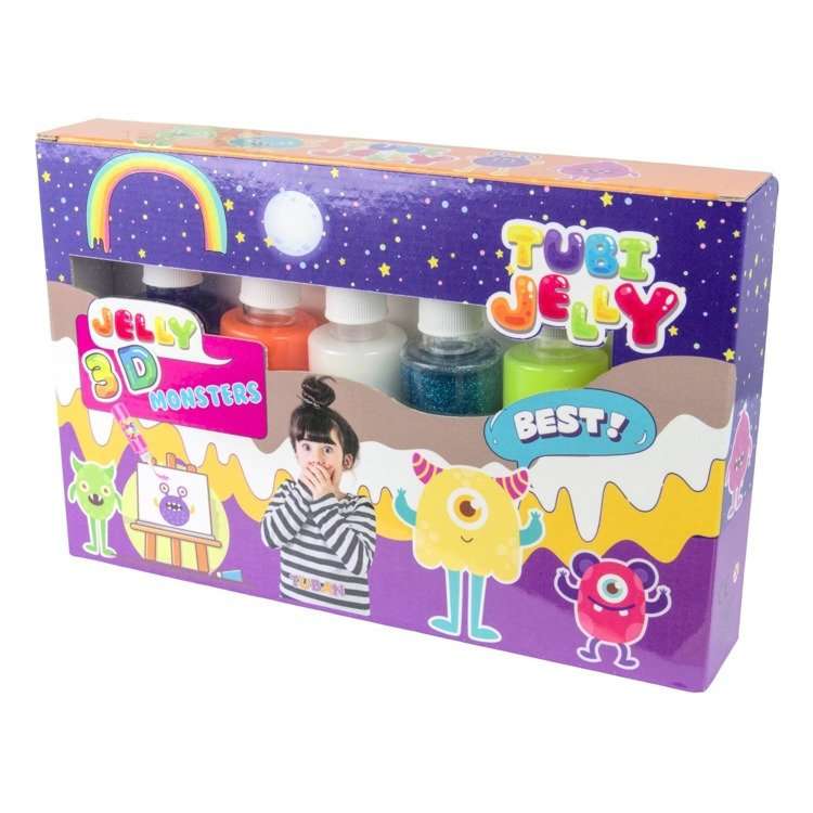 Tubi Jelly набор с 6 цветами - Монстрики