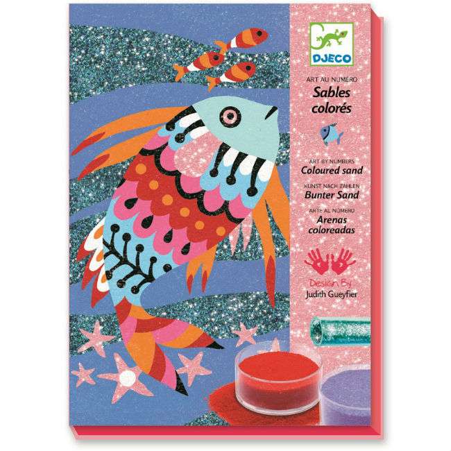 Художественный комплект рисование блестками - Радужные рыбки 